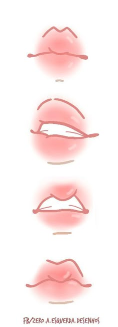 different shapes and sizes of lips on a white background with the words fezera de escuera pesenos written below