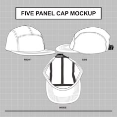 the five panel cap mock up