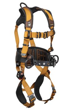 an image of a safety harness for construction workers on a white background with clippings