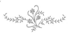 a drawing of flowers and leaves on a white background