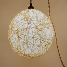 a light that is hanging from a wire