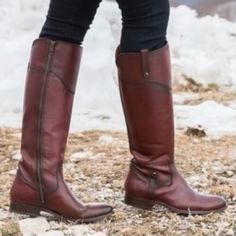 Frye Melissa Tab Tall Boots, Size 8 In Redwood. Worn Once. Great Condition. Frye Shoes, Tall Boots, Shoes Heels Boots, Shoes Women Heels, Heeled Boots, Shoes Heels, Women Shoes, Boots, Heels