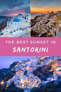 the best sunsets in san antonioi, italy with text overlaying it