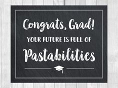 congratulations card with the words congrats, grad your future is full of possibilities