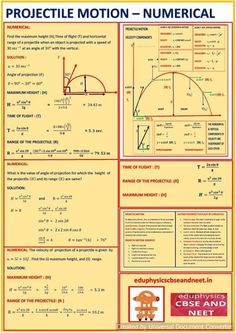 a poster with instructions on how to use the number line for an object in physics