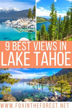 9 Best Views in Lake Tahoe + Secret Local Tips Lake Tahoe Hikes, Lake Tahoe Photography, Tahoe Photography, Lake Tahoe Hiking, Lake Tahoe Winter, Tahoe Lake, Tahoe Trip, North America Travel Destinations, California Camping