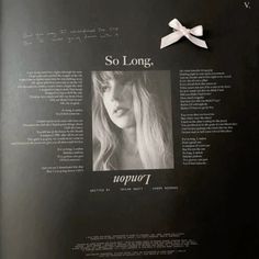 an image of a woman's profile on the page of a book with a bow