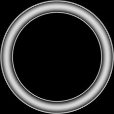 a black background with a white circle in the middle and an oval at the center