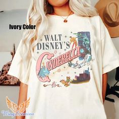 Retro Vintage Cinde Shirt, Walt Disney Princess Shirt, Disney Princess Shirt Cinderella Shirt, Disney Princess Shirt, Vintage Cinderella, Walt Disney Cinderella, Vintage Shirt Design, Disney Princess Shirts, Walt Disney Princesses, Walt Disney Characters, Disney 2023