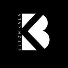 a black and white logo with the letter k on it