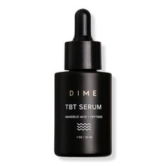 TBT Serum -  Say goodbye to old, dry skin and hello to newly hydrated, youthful skin! Change your skin with DIME's TBT anti aging Serum, a hydrating leave-on exfoliant.    Benefits     Assists in restoring youthful skin Aids in decreasing fine lines, wrinkles, and dark spots Helps to tighten and brighten Helps to improve suppleness and softness     Key Ingredients     Mandelic Acid: Increased cell turnover and exfoliating properties from mandelic acid can help reduce the look of dark marks and s Dime Beauty, Face Serums, Anti Aging Skincare Routine, Pomegranate Seed Oil, Mandelic Acid, Aging Serum, Skincare Tools, Skin Care Serum, Scalp Care