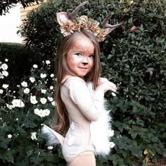 Diy Deer Costume, Halloween Costumes For Toddlers, Costumes For Toddlers, Deer Halloween Costumes, Anime Festival, Wonder Forest, Halloween Costume Toddler Girl