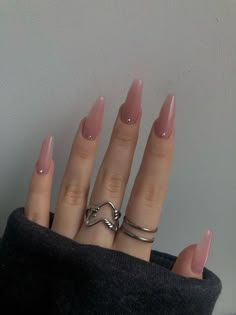 Soft Nails, Neutral Nails, Classy Nails, Elegant Nails, Chic Nails, Long Acrylic Nails, Cute Acrylic Nails, Nude Nails, Nails Inspo