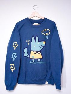 WOLF THUNDER sweater – ohmonah Joey Rooney, Wolf Sweater, French Accent, Silly Clothes, Clothing Reference, Lightning Bolts, Clothing Inspiration, Aesthetic Outfit, Outfit Aesthetic