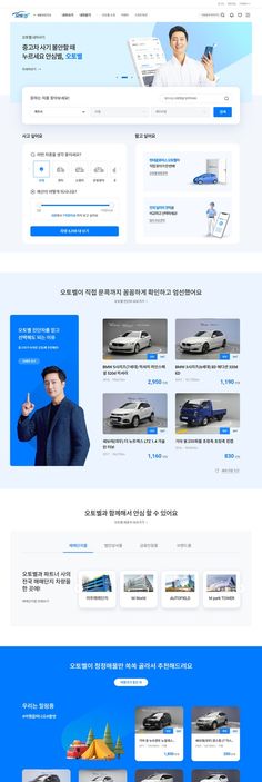 the website design for an automobile company