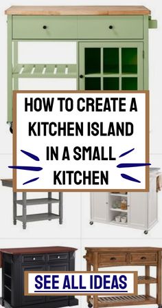 how to create a kitchen island in a small kitchen