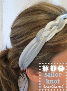 Knotted Headband Diy, Sailor Knot, Sailor Knots, 15 Diy, Diy Headband, Camping Crafts, Diy Hair Accessories, Crafty Craft