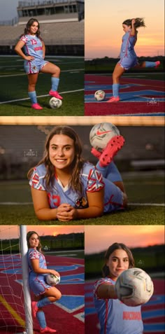 Soccer Senior girl photography at sunset Senior Soccer Pictures Ideas, Fire Soccer Pics, Senior Picture Ideas Sports Soccer, Senior Girl Soccer Portraits, Senior Picture Ideas Soccer Goalie, Sports Mini Session Photography