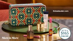 Choose one of four Fall Estee Lauder gifts direct from Esteelauder.com. Yours FREE with any $45 purchase.  Get up to a 10-piece gift when you spend $135 or more. Use promo code EYEGEL or EYEBALM at checkout. Estée Lauder, Gift With Purchase