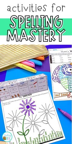 the activities for spelling and writing are included in this printable activity