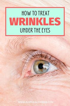 HOW TO TREAT WRINKLES UNDER THE EYES Wrinkles Remedies, Wrinkle Remedies, Wrinkle Free Skin, Eyeliner Eyebrows, Get Rid Of Wrinkles, Mascara Eyeliner, Facial Wrinkles, Skin Care Wrinkles, Saggy Skin