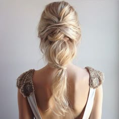 Casual Wedding Hair, 2015 Hairstyles, Fishtail Braid, Low Ponytail, Good Hair Day, Hair Envy, Homecoming Hairstyles, Great Hair