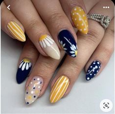 Spring Designs, Navy Nails, Spring Acrylic Nails, Nail Designs Valentines, I Love Nails, Nail Studio, Fabulous Nails, Fancy Nails