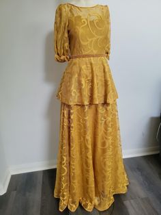 Beautiful Mustard Full Dress Steps Dresses, Full Dress, Sugar Land, Dress Clothes For Women, Mustard, Dress Outfits, Womens Dresses, Clothes For Women, Ships