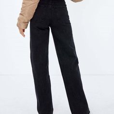 10653179 Straight Denim Jeans, Mom Denim, Brown Jeans, Middle Age Fashion, Long Trousers, Classic Casual, Vintage Pants, Denim Trousers, Brown Fashion