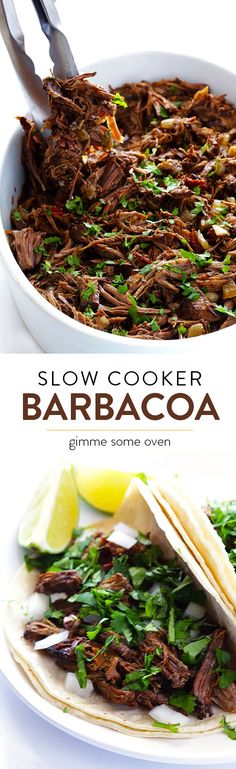 slow cooker barbacoa with lime and cilantro