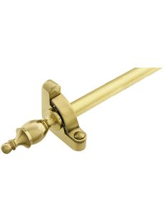 a brass door handle on a white background