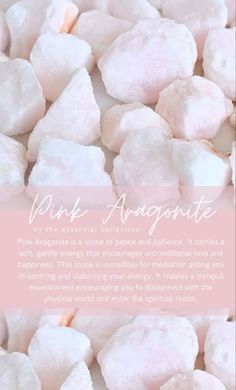 Aragonite Meaning, Crystals For Peace, Aragonite Crystals, Pink Aragonite, Crystal Aesthetic, Crystal Guide, Crystals Healing Properties, Spiritual Crystals, Crystal Therapy