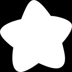 a white star on a black background