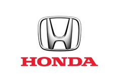 the honda logo is shown on a white background