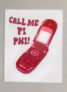 a drawing of a cell phone with the words call me px phi on it