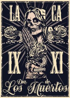 a poster for the mexican festival la cala xx, featuring a skeleton holding roses