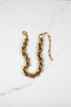 24k Gold-filled chain Gold Chain Link Ring Made Of Metal, Gold Metal Chain Link Ring, Metal Chain Ring With Gold Link Chain, Metal Chain Ring With Link Shape, Everyday Gold Rope Chain Bracelet, Gold Chain Ring With Adjustable Chain, Gold Metal Link Chain Ring, Gold Cable Chain Link Jewelry, Gold Chain Link Ring With Adjustable Chain