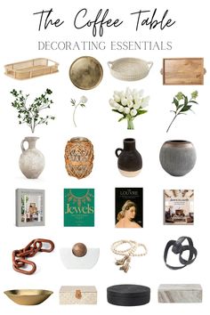 the coffee table decorating essentials