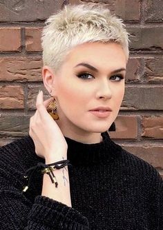 super short hair - Yahoo Image Search Results Best Balayage, Trendy We Fryzurach, Penteado Cabelo Curto, Hair Replacement, Short Pixie Cut