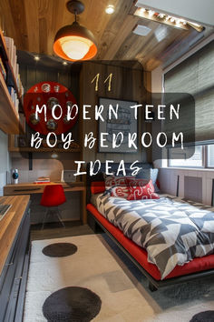 Looking to upgrade your teen boy's bedroom? Check out these 11 modern design ideas that will make his space stylish and functional. Click to see the cool transformations and get inspired. 🛏️💡 #BedroomDesign #TeenRoom #ModernStyle #HomeDecor #TeenBoy Teen Boy Accent Wall Ideas, Modern Teen Boy Bedroom Bed Frames, Small Bedroom Ideas Teen Boy, Small Teen Room Ideas For Boys, Small Teen Boy Bedroom Ideas, Boy Small Bedroom Ideas, Middle School Boy Room, Teen Boy Small Bedroom, Teen Boy Bedroom Wall Ideas