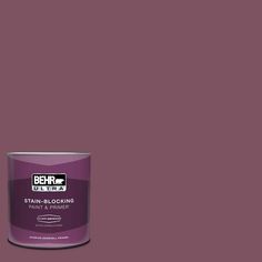 a purple paint can with the words behrr ultra on it's side