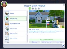 the home page on the computer screen shows an image of a real estate agent's house