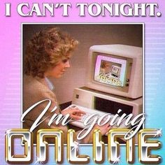 an advertisement for the computer game i can't tonight, featuring a woman typing