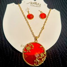 Orange 2 Piece New Color Orange, Jewelry Set, Womens Jewelry Necklace, 2 Piece, Full Service, Jewelry Necklaces, Fast Delivery, Women Jewelry, Necklaces