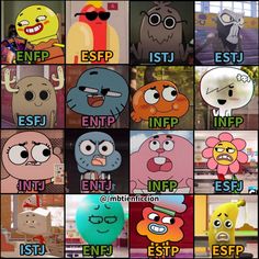 Enfj Characters, Entj Estj, Istj Personality, My Moon Sign, World Of Gumball