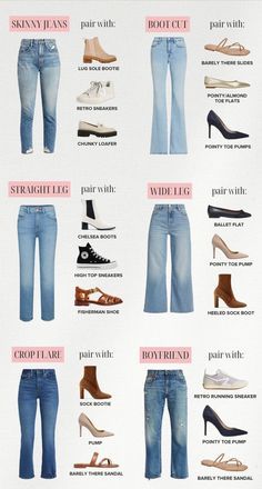 Vestiti In Jeans, Jeans And Shoes, Elegant Pumps, Fashion Capsule Wardrobe, Fashion Top Outfits, Moda Jeans, Everyday Fashion Outfits