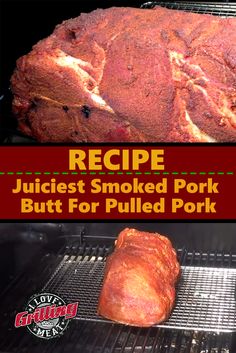 the recipe for juicyest smoked pork but for pulled pork