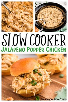 this slow cooker jalapeno popper chicken recipe is delicious and easy to make