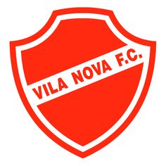 a red and white shield with the word villanovaa f c in it's center