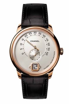 Chanel Monsieur Watch- TownandCountrymag.com Chanel Watch, Tissot Watches, Swiss Army Watches, Old Watches, Dream Watches, Gold Watch Men, High End Watches